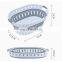 Plastic loundry organizer large kid oval foldable bathroom laundry hamper collapsible storage basket