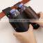 Custom High Quality Portable Soda Bottle Hanger Bag Cans Holder PU Leather Waist Belt 350ml Beer Holder