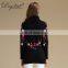 Hot Selling Women Long Sleeve Turtleneck Cashmere Wool Blend Jacquard Sweater India