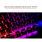 Waterproof Rainbow Key Board with Exclusive Mobile Phone Holder Backlight Portable Metal Panel RGB Gaming Keyboard