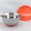 30cm Stainless Steel Salad Bowls with Silicone Bottom