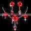 new fashion necklace and earrings beads jewely sets bridal wedding jewely sets