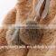 2015 New Autumn Soft Faux Fur Coat Khaki Kids Fur Vest Coat for Girls