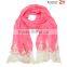 2015 Autumn Winter Newest Embroidery Floral Lace Sewed Cotton Baby Girls Scarf