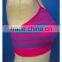 Fashion Seamless Sport Bra, Shdow Stripe Printed