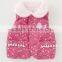 Japanese wholesale products high quality cute flower pattern baby winter vest toddler clothing kids wear infant clothes