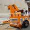 FL1-20 electric motor interlocking block making machine with car tire and tractor