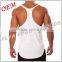 Black with White Stripe Design BODYBUILDING RACERBACK T BACK GYM STRINGER SINGLETS