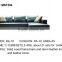 2015 Modern Design Leather Sectional Sofa Top Grain Leather MS1204