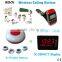 Wireless Calling Bell System Fashion Popularly Design Table Buzzer For Restaurant Pager CE Certification 433.92MHZ