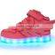 Hot Sale Girls Boys LED Sneakers Luminous Running Flash Usb Rechargeable Led Light Up Kids Shoes