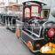 latest model fiberglass trackless train with 4 cabins