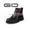 High Heels Boots Lady Ankle Shoes Woman Safety Leather Boot In Black