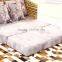 New Good Price Space Saving Living Room Furniture Natural Rattan Wicker Folding Sofa Bed with Double Size matress and Arms