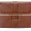 Men Brown synthetic leather clutch bag