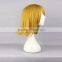 OHCOS Vocaloid Kagamine Rin 14inches Short Blonde Golden Synthetic Hair Cosplay Wig Free Shipping