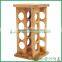 16-Jar Rotated Spice Bottle Shelf,Natural