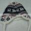 Uneed embossed christmas beanie hat with built in headphones