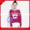 Custom wholesale printed crewneck hoody