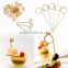 Favorable price new design bamboo looped skewer