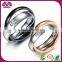 Customized Size Double Stacked Double Finger Ring With Chain