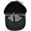  trade assurance manufactory custom 6 panel leather back snap back hat with embroidery logo faxu snakeskin brim