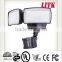 Secure Home 180-Degree 2-Head Halogen Motion-Activated Flood Light with Timer