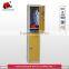 yellow KD structure metal vertical two doors locker