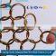Chain braid ring mesh for building exterior and interior decoration