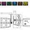 High Power 110W RGB LED Disco DMX Stage Blinder Light