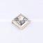 Fashion gun metal pyramid shape accessory for purse bag