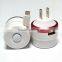 impact resistance ABS 5V 2A reasonable price Single usb port travel charger cable US/EU plug