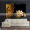 Buddha head with framed printing canvas for bedroom decor