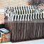 Brown paper woven basket with two handles