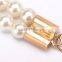 fashion all-match ladies and woman peal beads hook decoration narrow waist belt with metal chain
