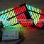 High quality&High luminance Colourful EL sound control car sticker / 700mmX150mm EL acoustic control car sticker