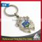 China Professional Factory 3D embossed shield design keychain
