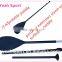 Hot sale inflatable surfboard paddle sup plastic blade 3-part stand up paddle PAP-003-3 black