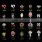2016 the most popular design sliver glod nail jewelry, alloy nail art decoration, metal nail art