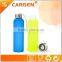 Promotion gift narrow mouth frosted glass water bottle