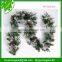 PE Flocked Artificial Christmas Garland for Holiday Decorations