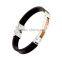 SRB3022 China  Rhinestone Couple Leather Bracelet
