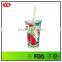 16oz double wall personalized plastic coffee travel mug with PVC insert