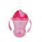 Hot sell baby non-toxic PP plastic sippy cup children water bottle with handle