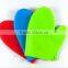 Hot selling Fabric-lined Silicone Padded Kitchen Oven Mitt