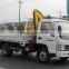 mini knuckle crane on truck, SQ80ZB2, truck mounted crane with hydraulic boom