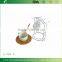 DT031/ Stainless Steel Holder,Ceramic cup,Bamboo Plate and Spoon Coffee & Tea Set