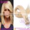 Wholesale Virgin Brazilian micro loop hair extension 1g 8-30 inch #613 micro loop ring hair extensions