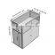 Foldable aluminium showcase for jewellery display