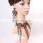 MYLOVE Pendant Chain Flower Black Lace Choker Handmade Necklace Women MLY273